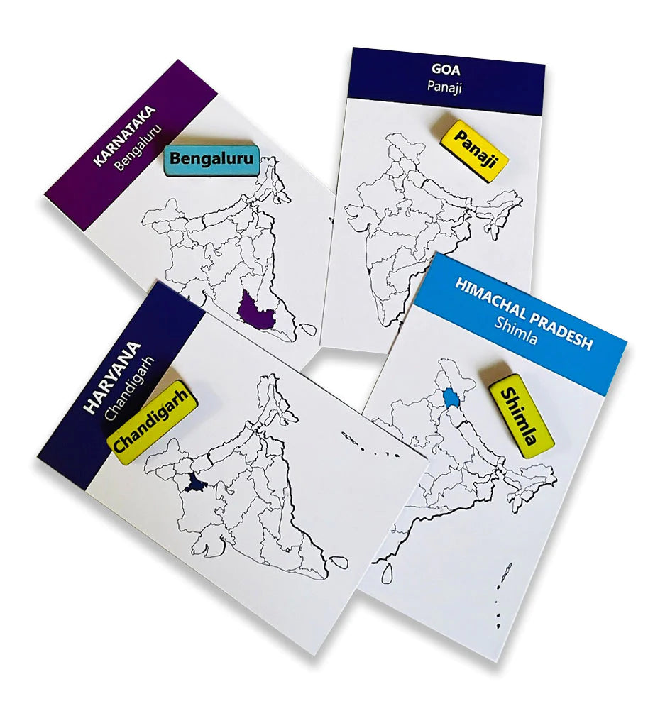 India States and Capital Learning Kit