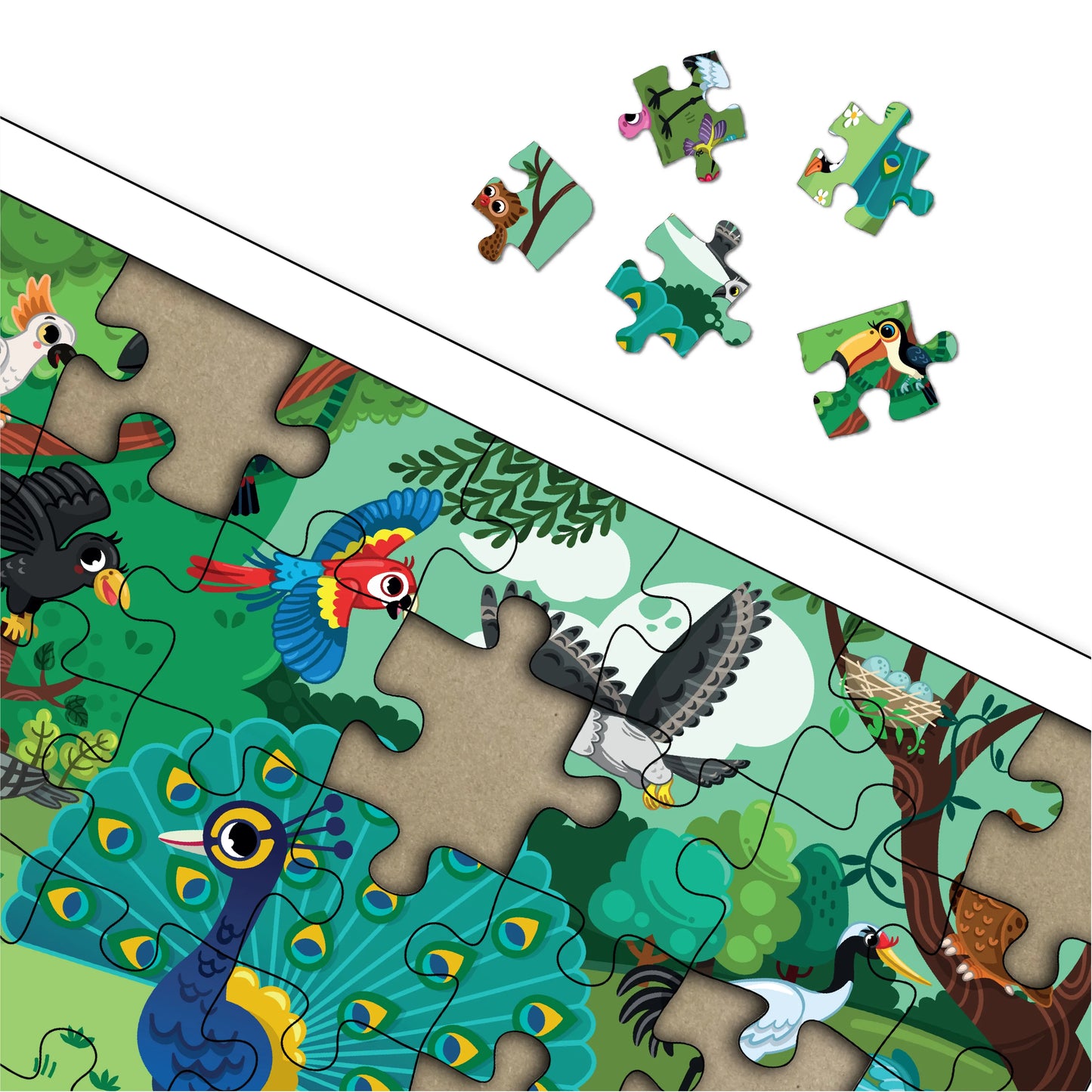 Jungle Bird Wooden Puzzle
