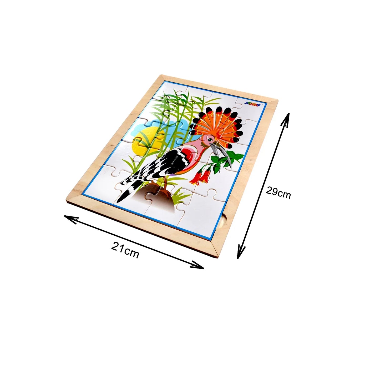 Bird Jigsaw Puzzle With Colouring Sheet