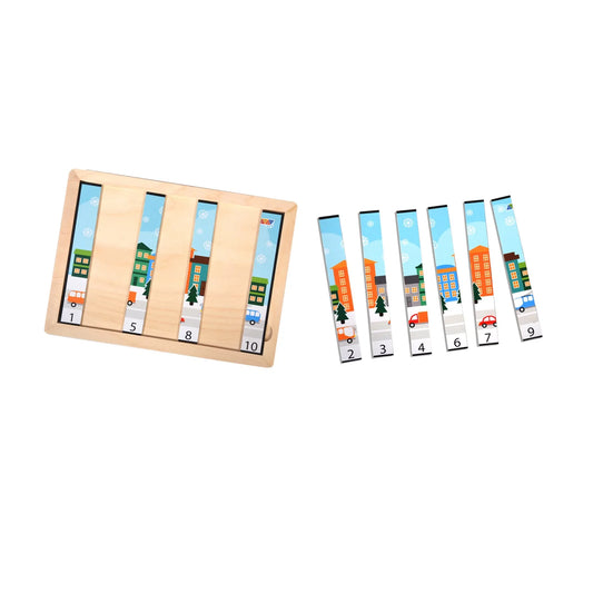 City Number Jigsaw Puzzle Game