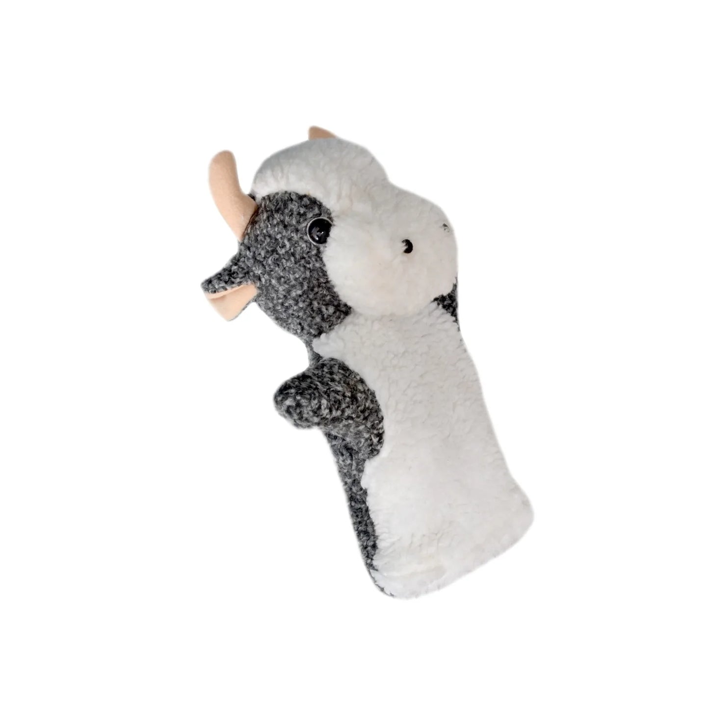 Cow Hand Glove Puppet - Black