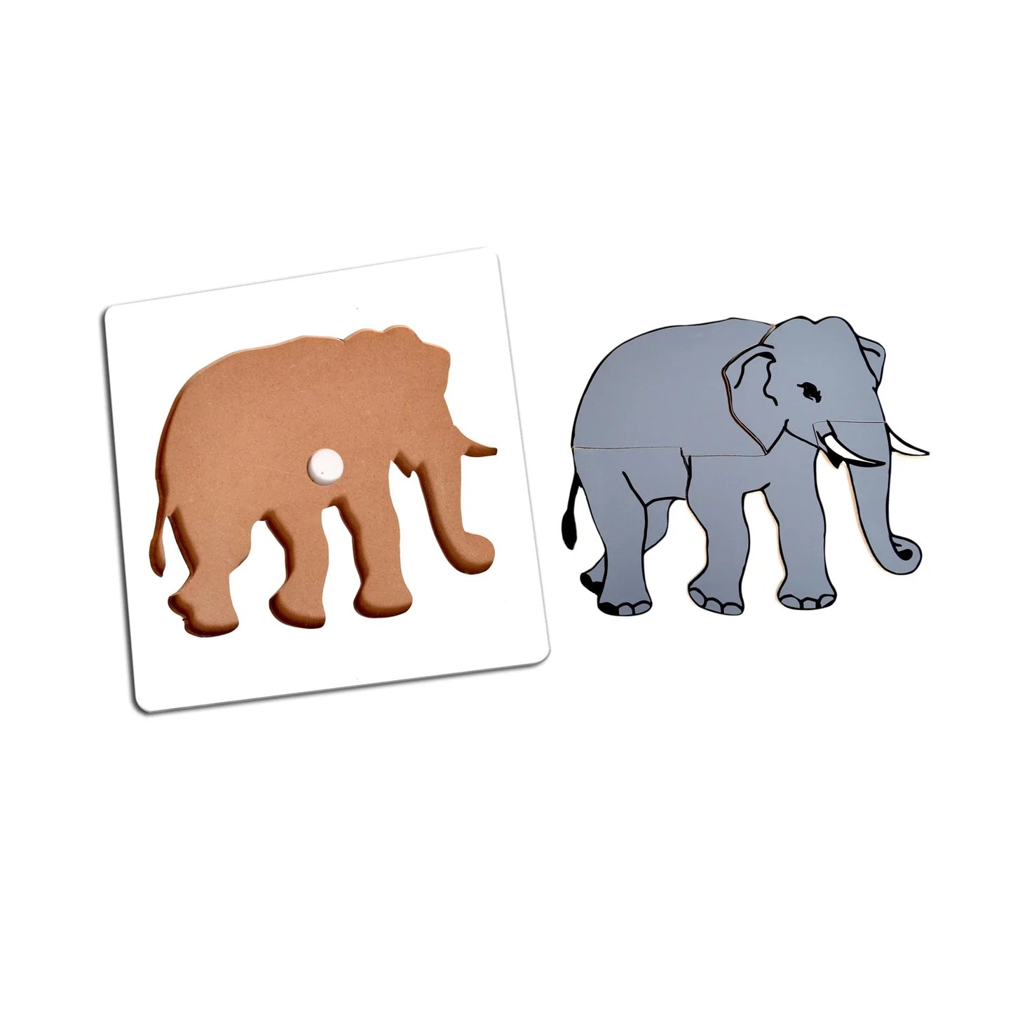 Elephant Puzzle Board