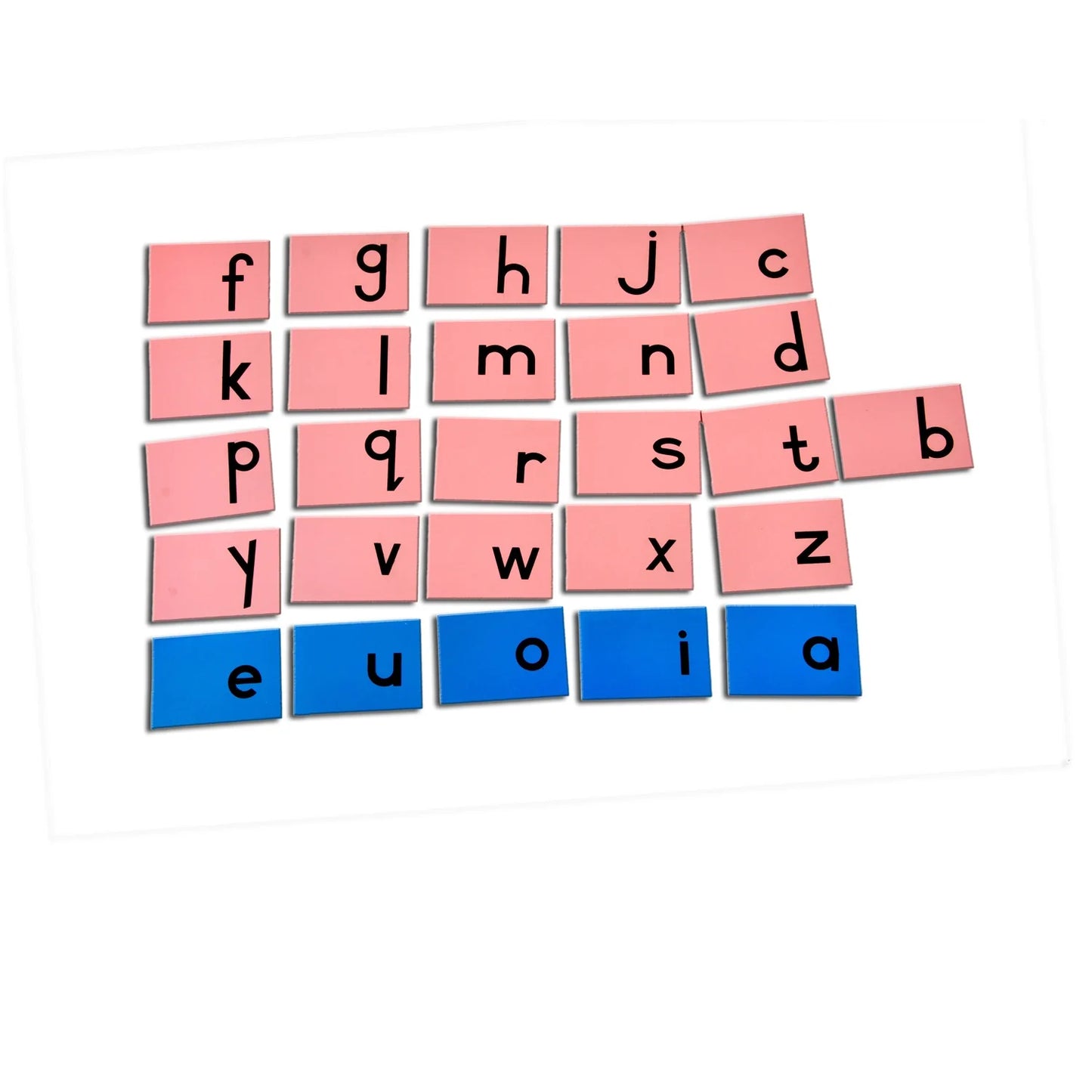 English Small Alphabet Sandpaper