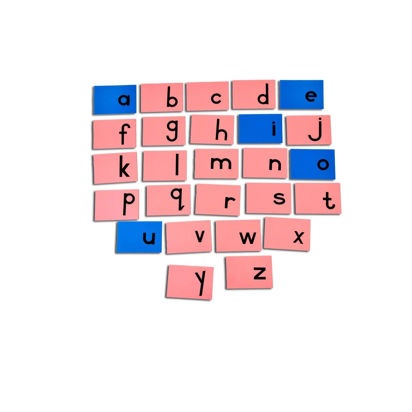 English Small Alphabet Sandpaper
