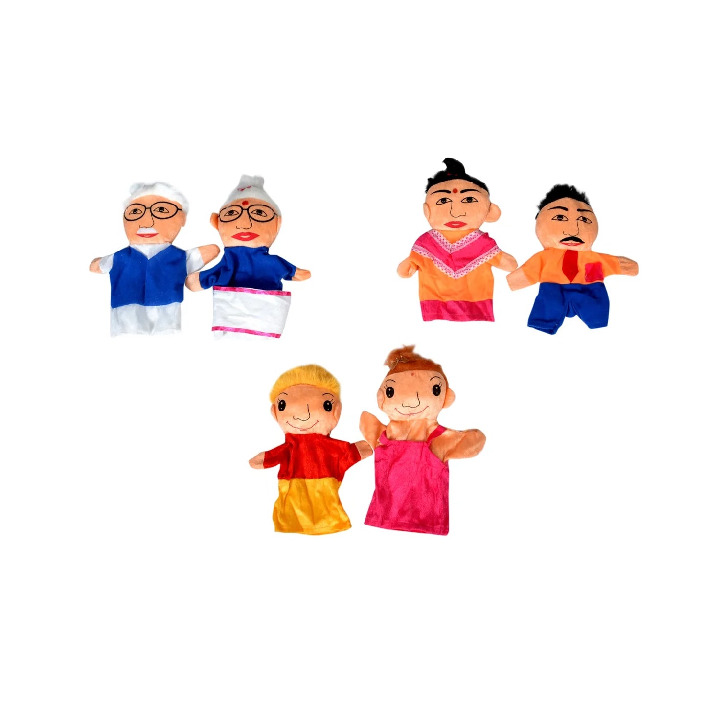 Family Hand Puppet - Set Of 6