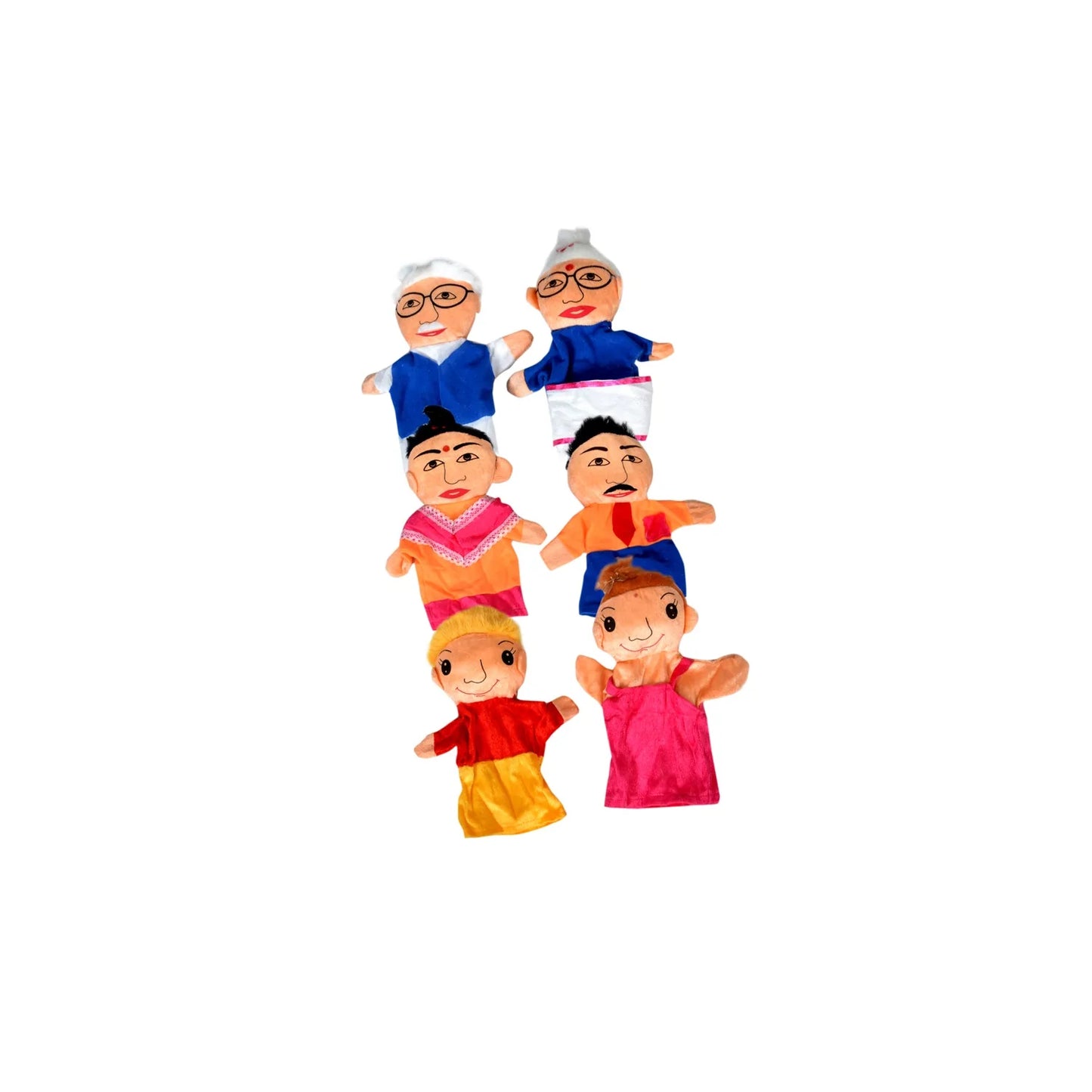 Family Hand Puppet - Set Of 6