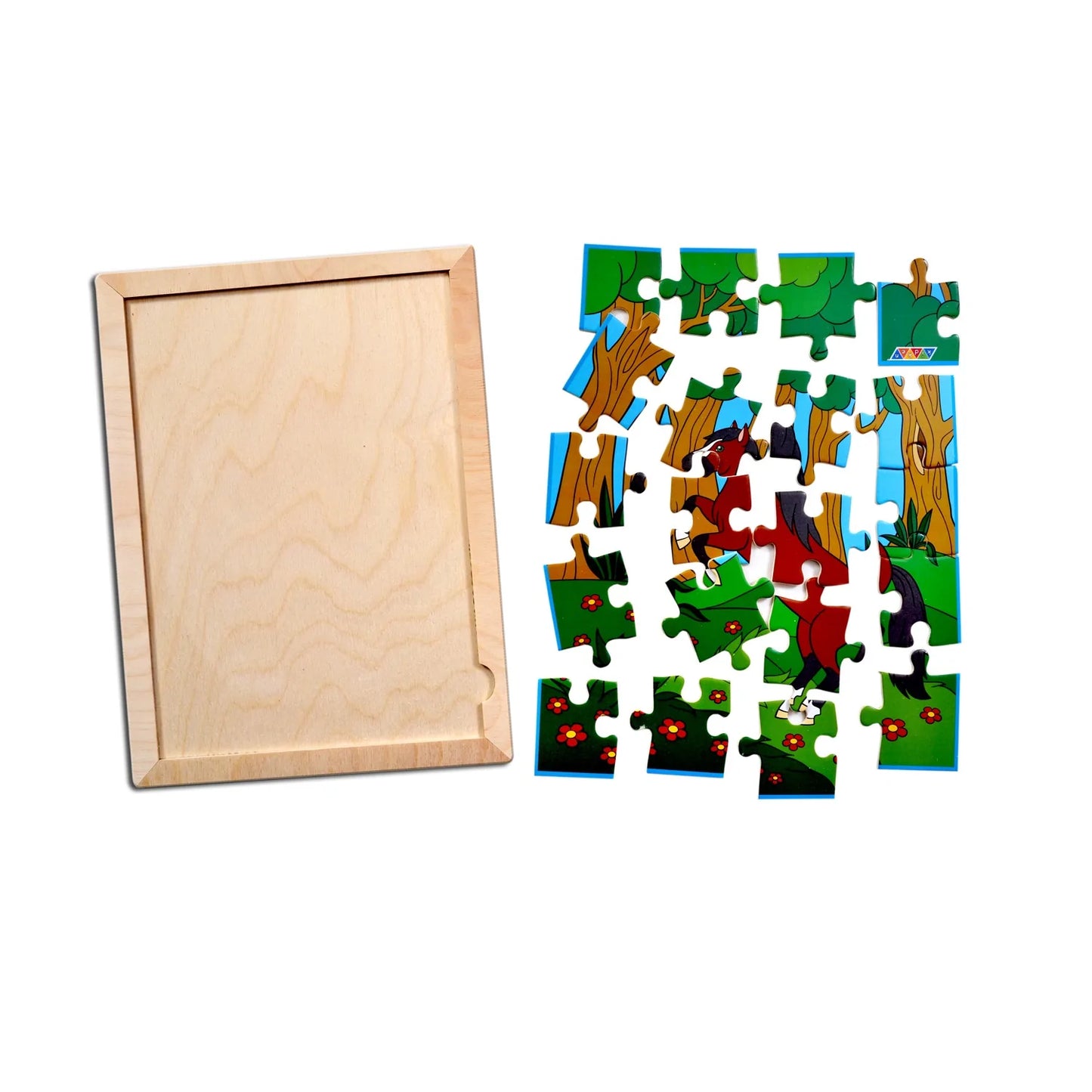 Horse Jigsaw Puzzle With Colouring Sheet