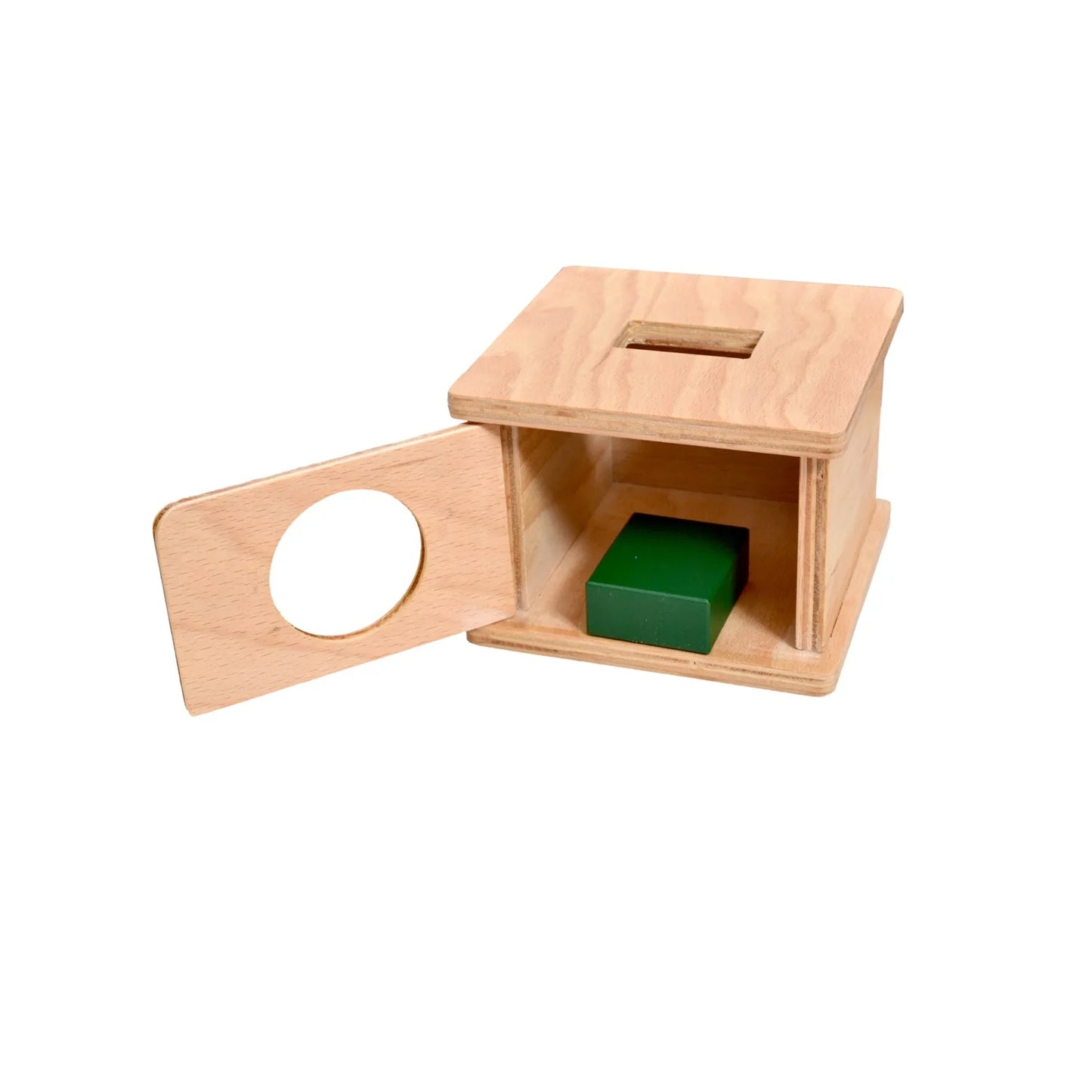 Montessori Imbucare Box With Rectangular Hole Wooden Toy