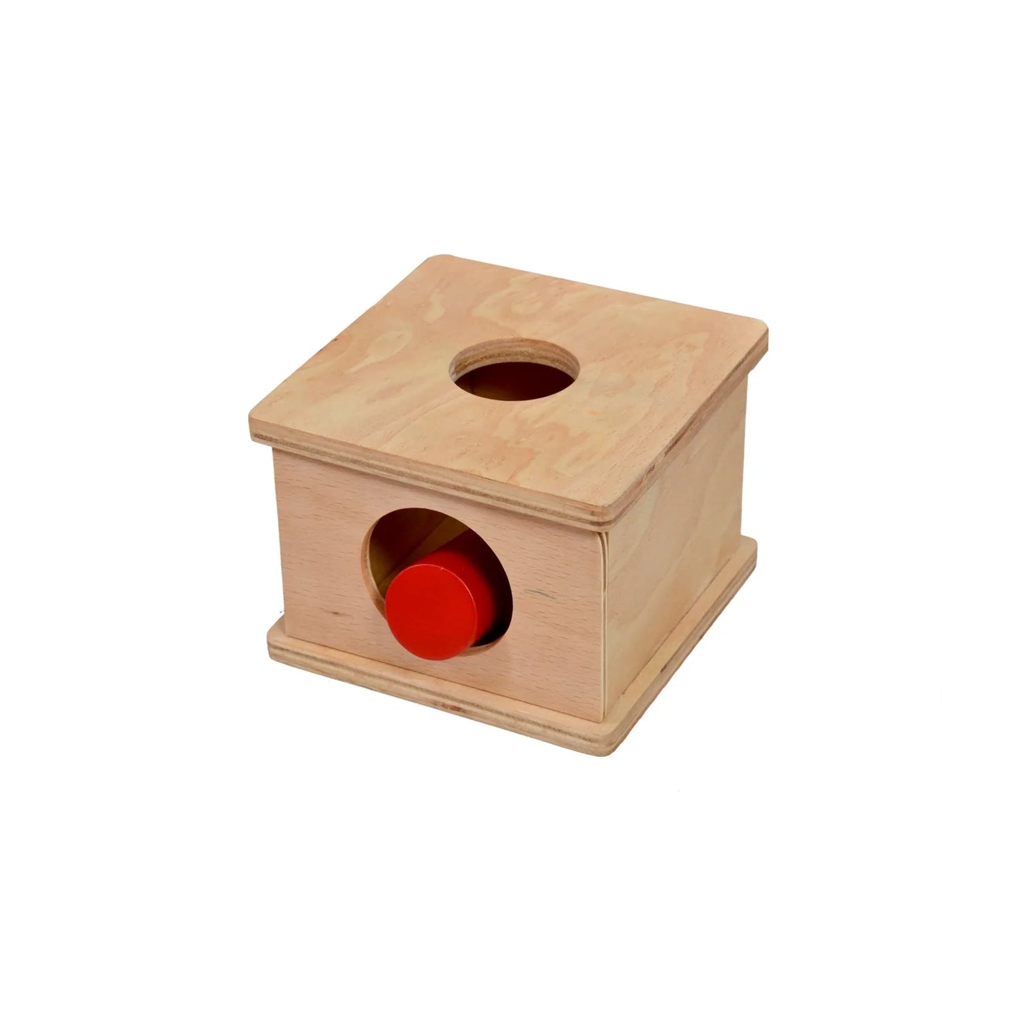 Montessori Imbucare Box with Large Cylinder Wooden Toy