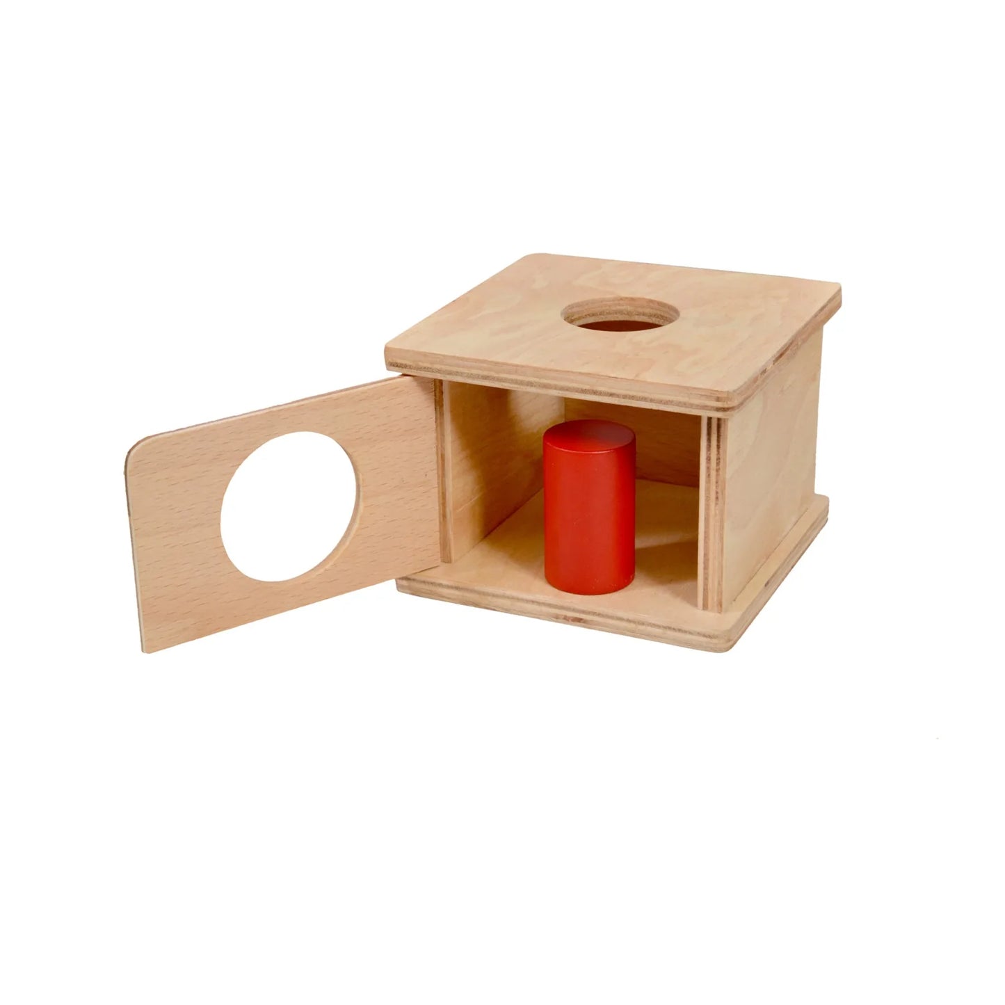 Montessori Imbucare Box with Large Cylinder Wooden Toy