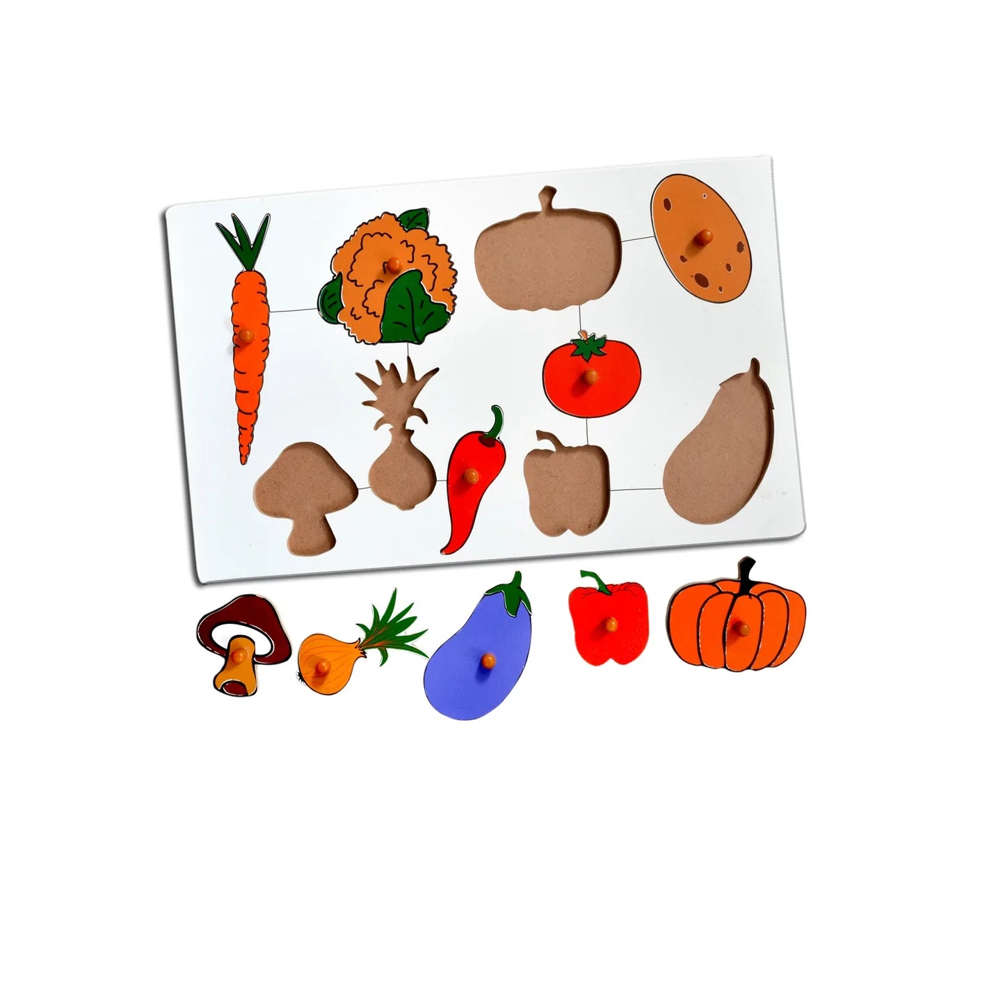Inset Boards Vegetable Learning Board