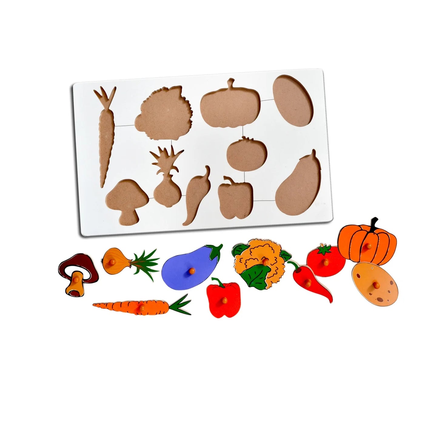 Inset Boards Vegetable Learning Board