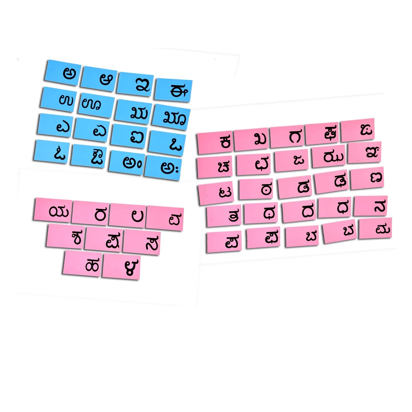Kannada Letter Tracing Sandpaper