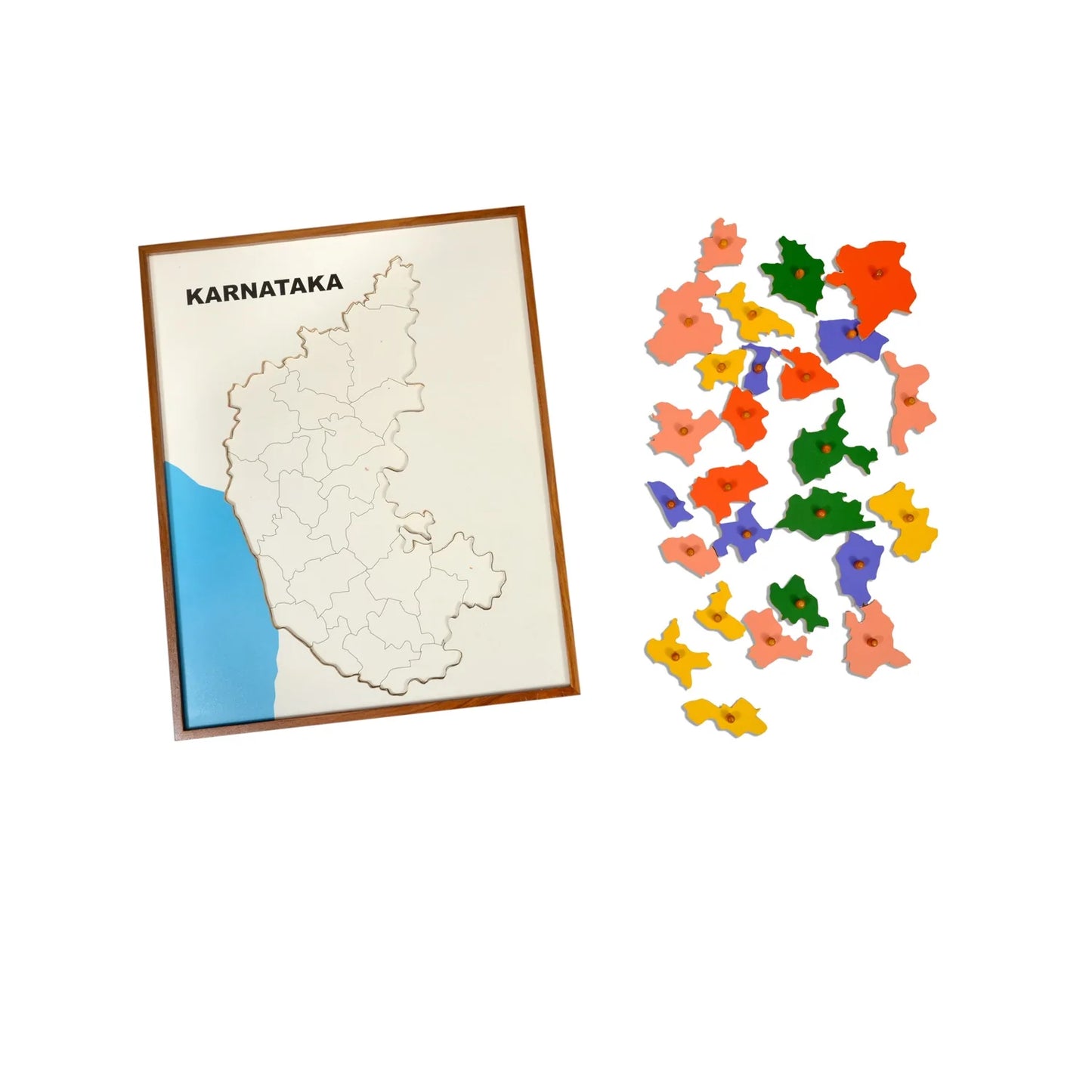 Mapology of Karnataka Map Learning Board