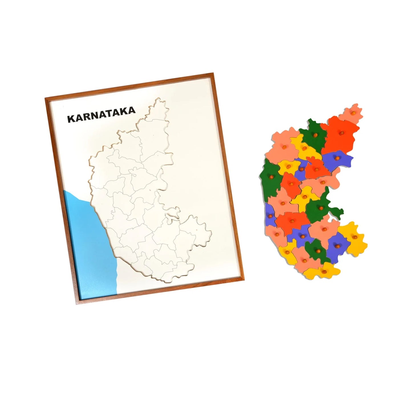 Mapology of Karnataka Map Learning Board