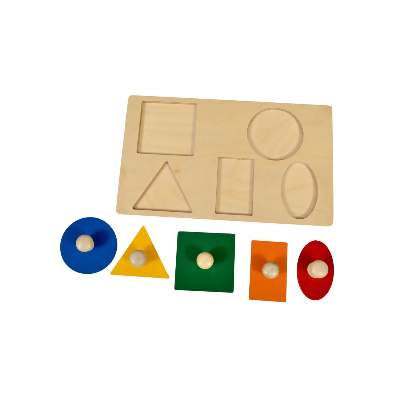Montessori Five Shape Learning Board
