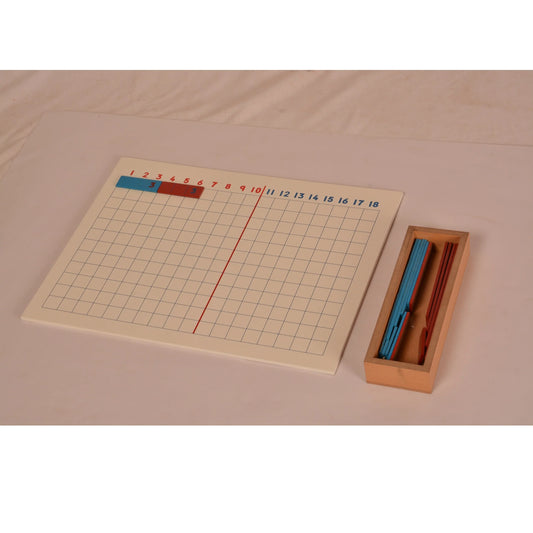 Montessori Materials Addition Strip Learning Board