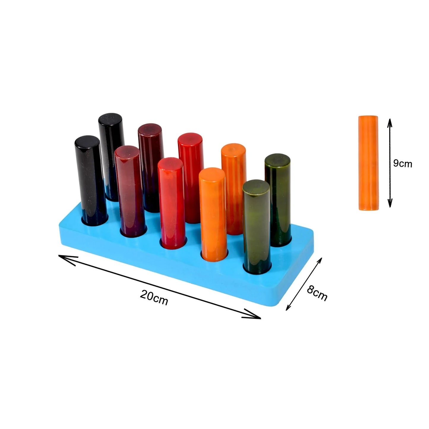 Montessori Pairing Of Rods Small Learing Board