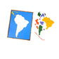 Montessori South American Map Learning Board