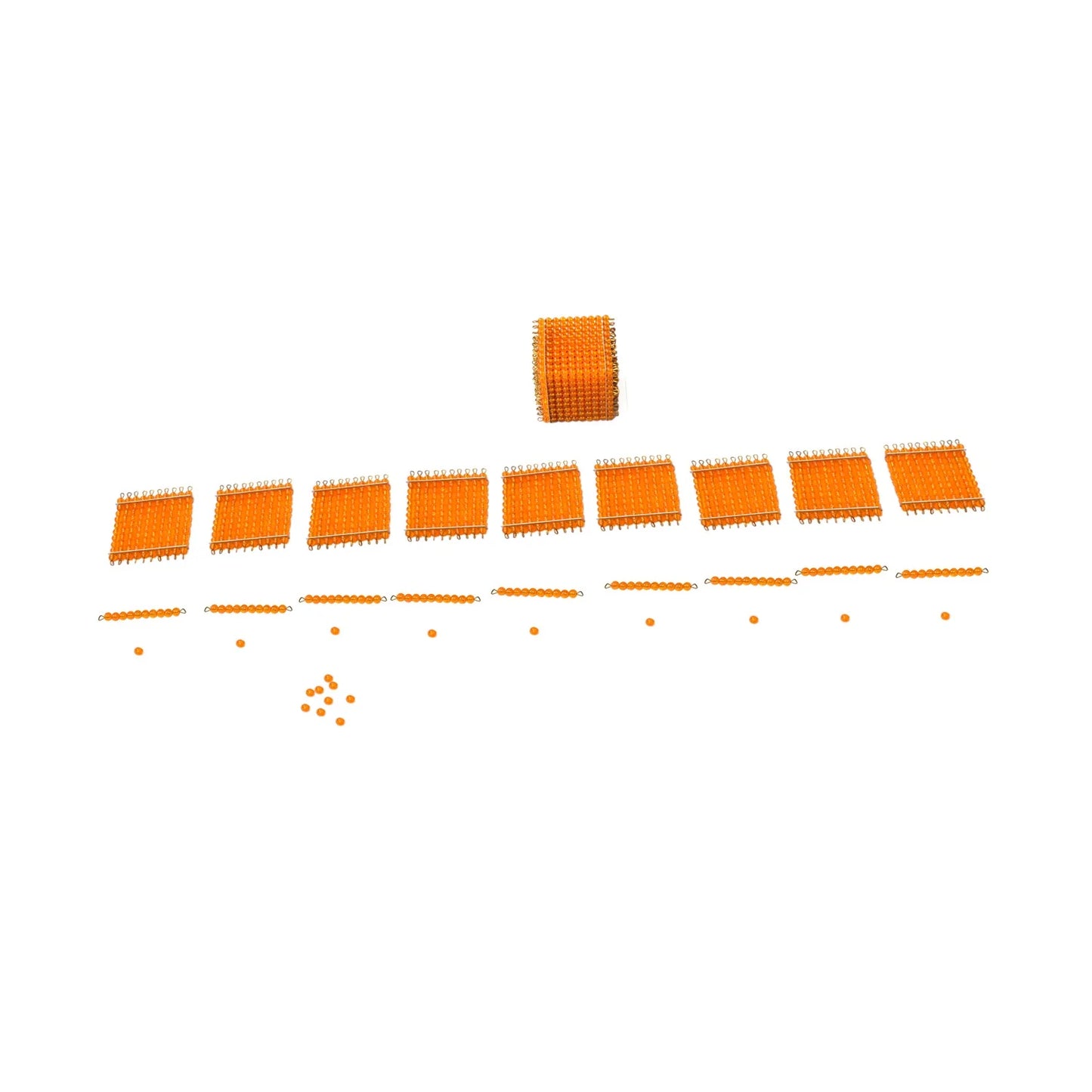 Montessori Static Decimal Bead Material Learning Box
