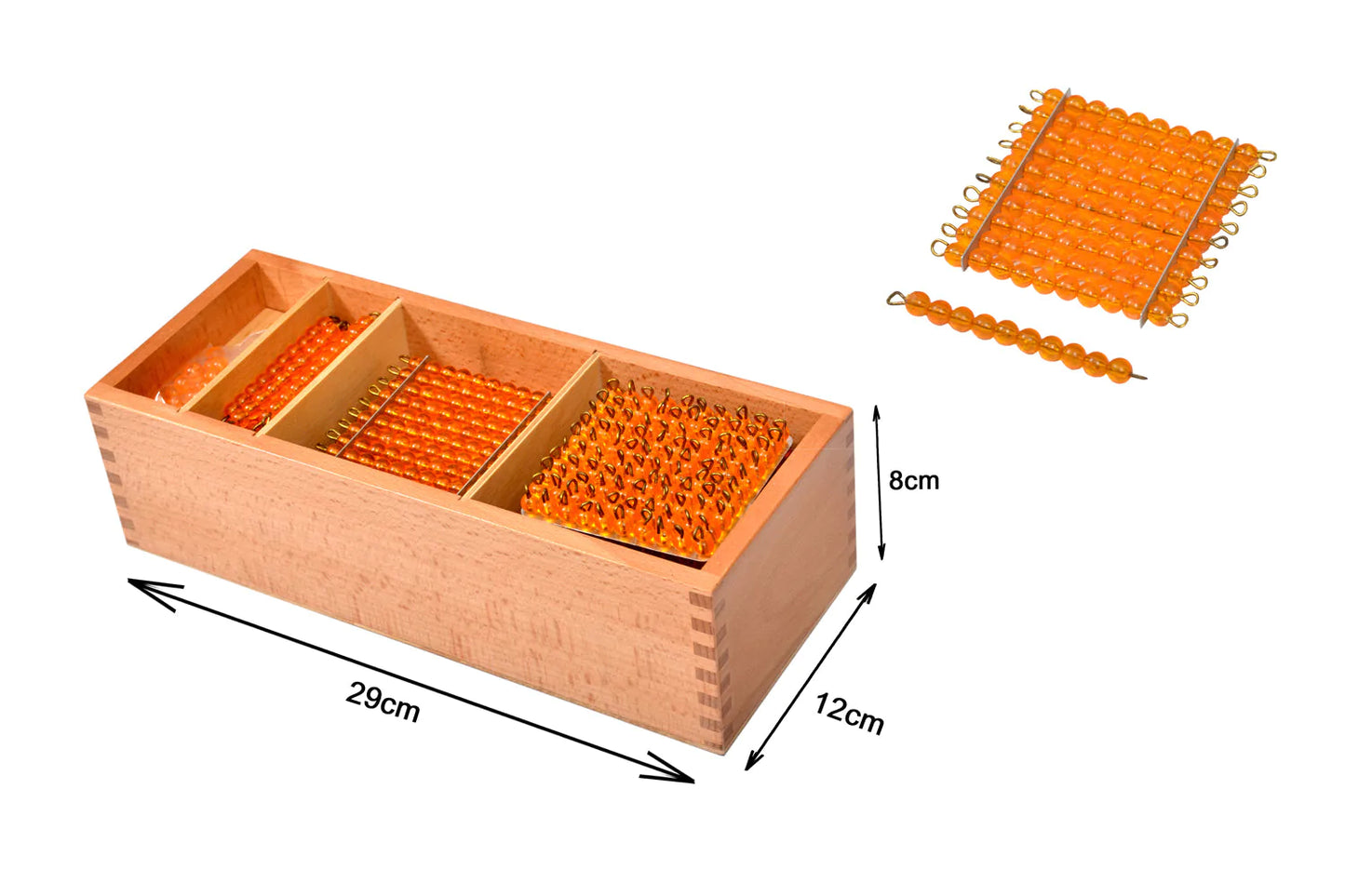 Montessori Static Decimal Bead Material Learning BR Box