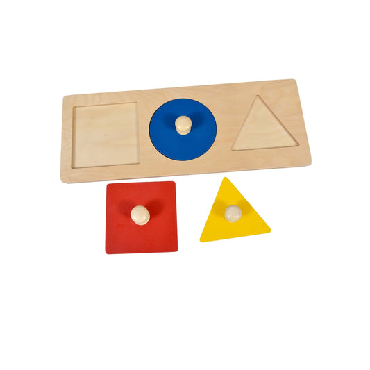 Montessori Three Shape Learning Board