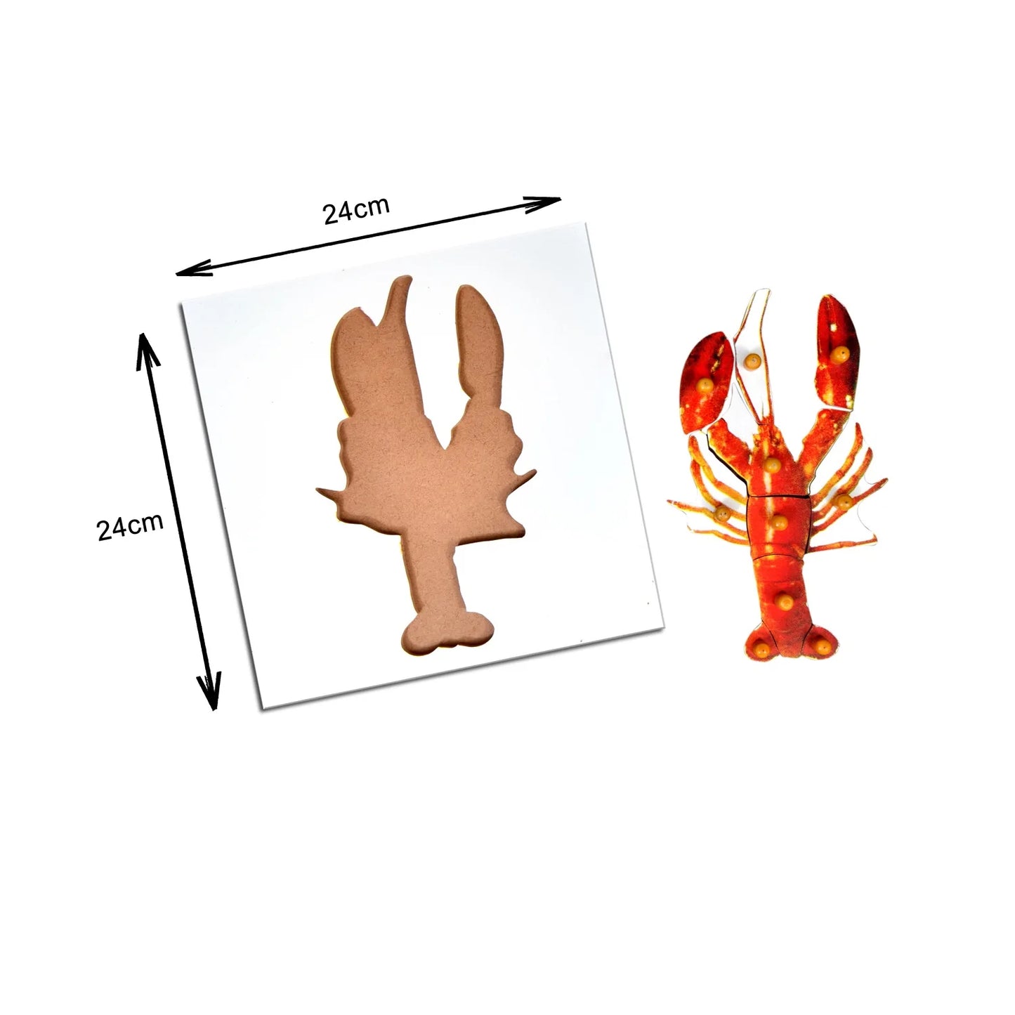 Montessori Wooden Pegged Learning Board - Lobster