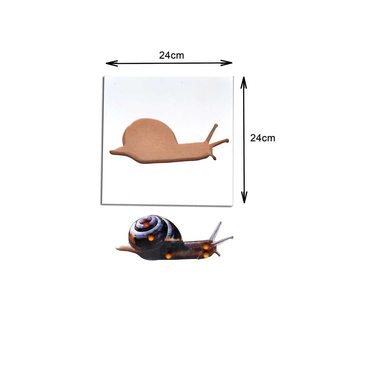 Montessori Wooden Pegged Learning Board - Snail