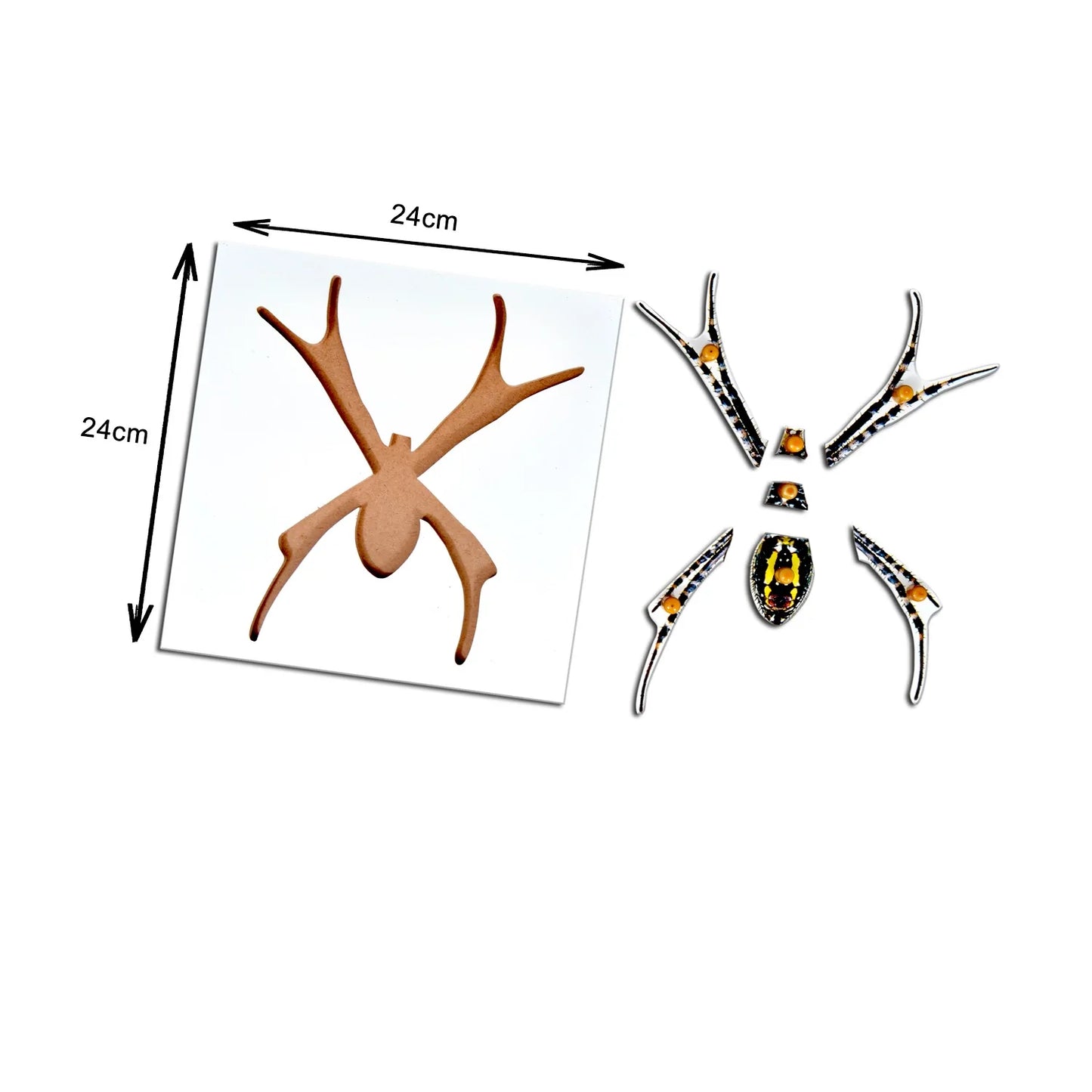 Montessori Wooden Pegged Learning Board - Spider