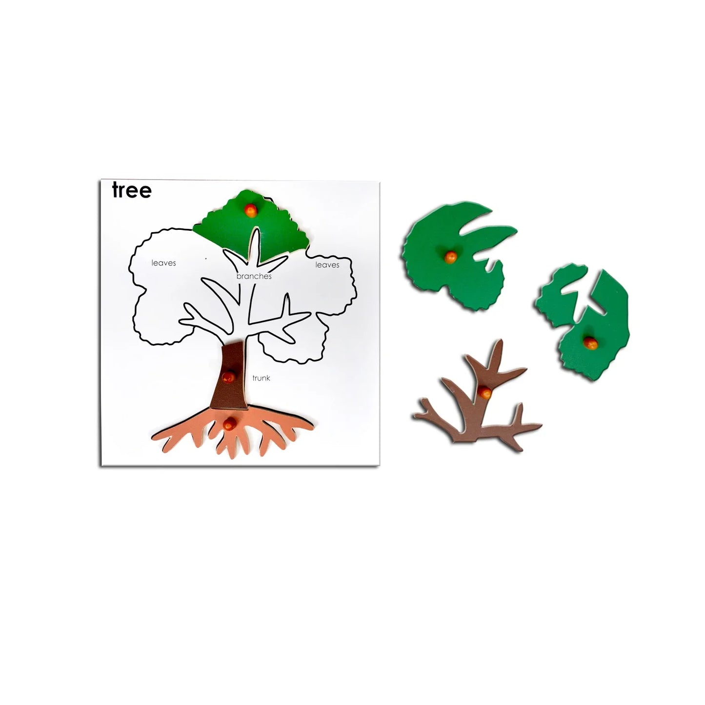 Montessori Wooden Tree Puzzle Board