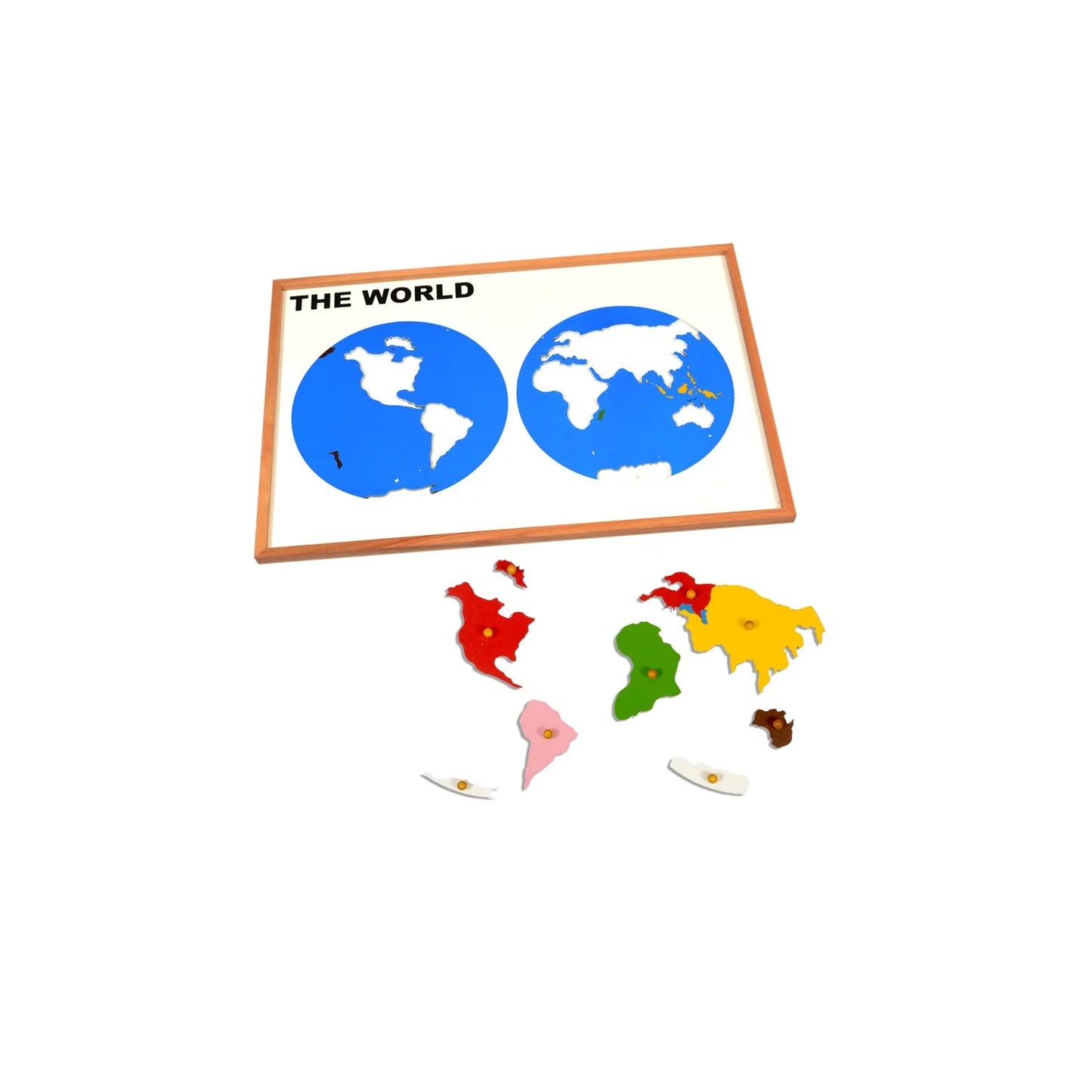 Montessori World Map Learning Board