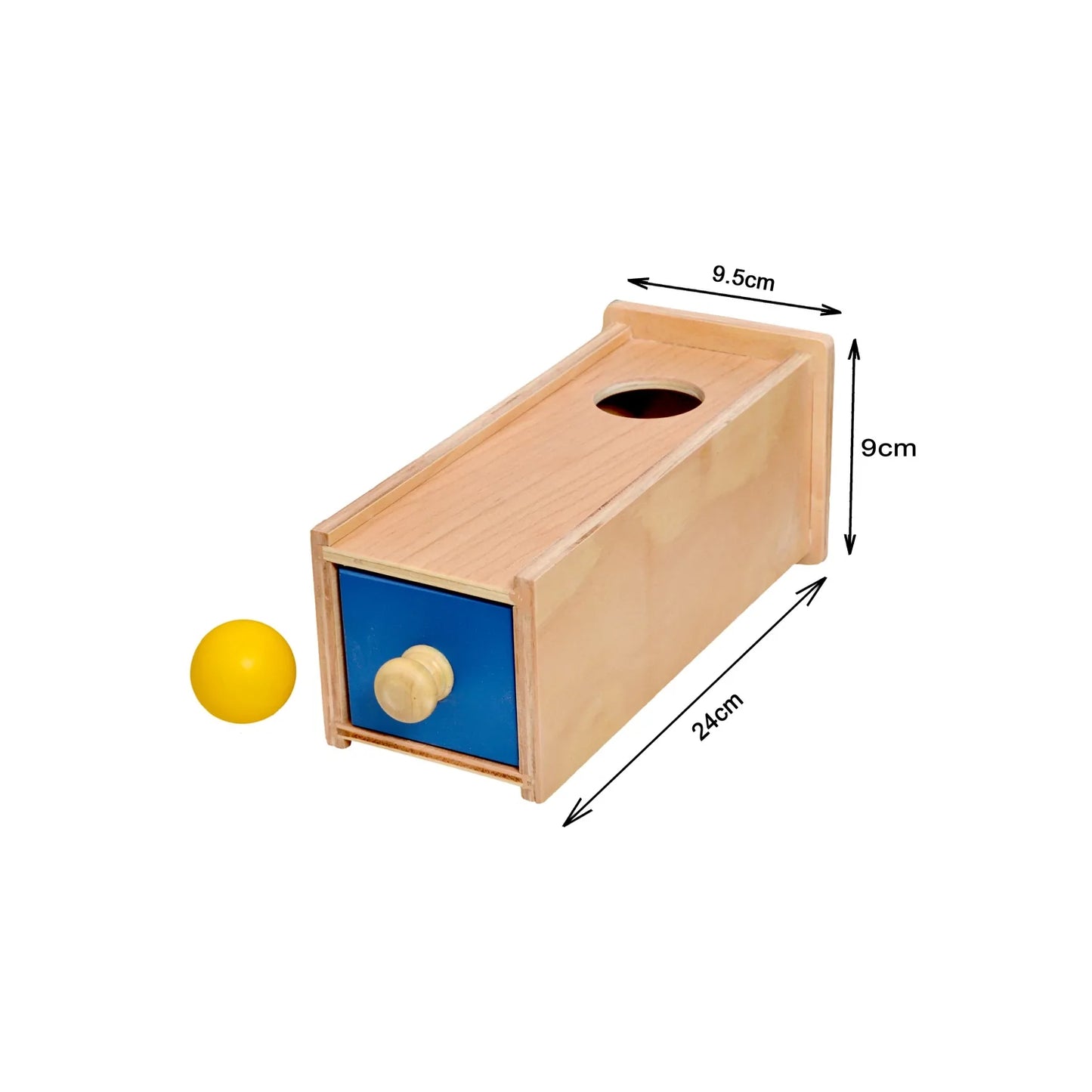 Object Permanence Learning Box with Drawer