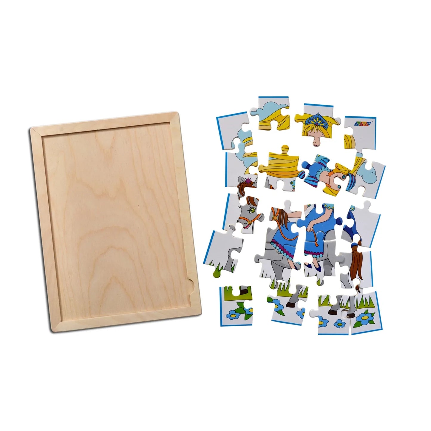 Princesses Jigsaw Puzzle With Colouring Sheet