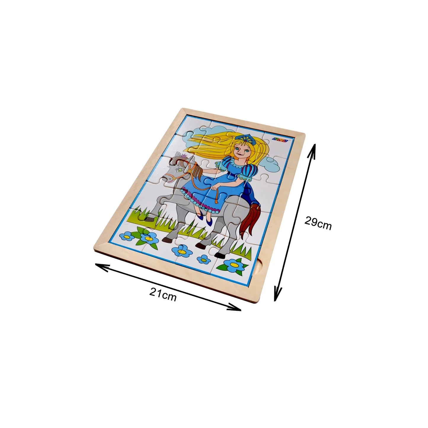 Princesses Jigsaw Puzzle With Colouring Sheet