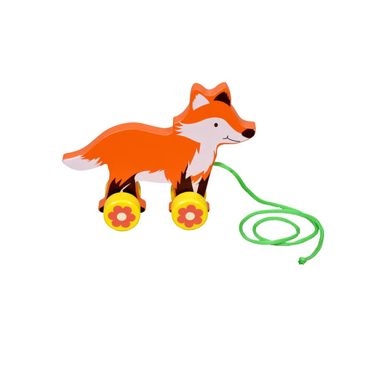 Pull Along Fox Wooden Toy