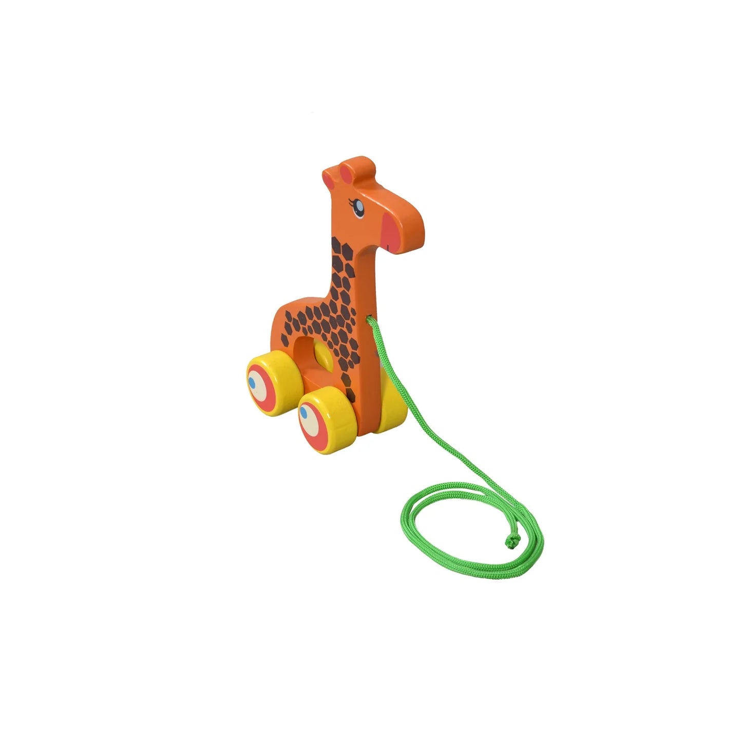 Pull Along Giraffe Wooden Toy