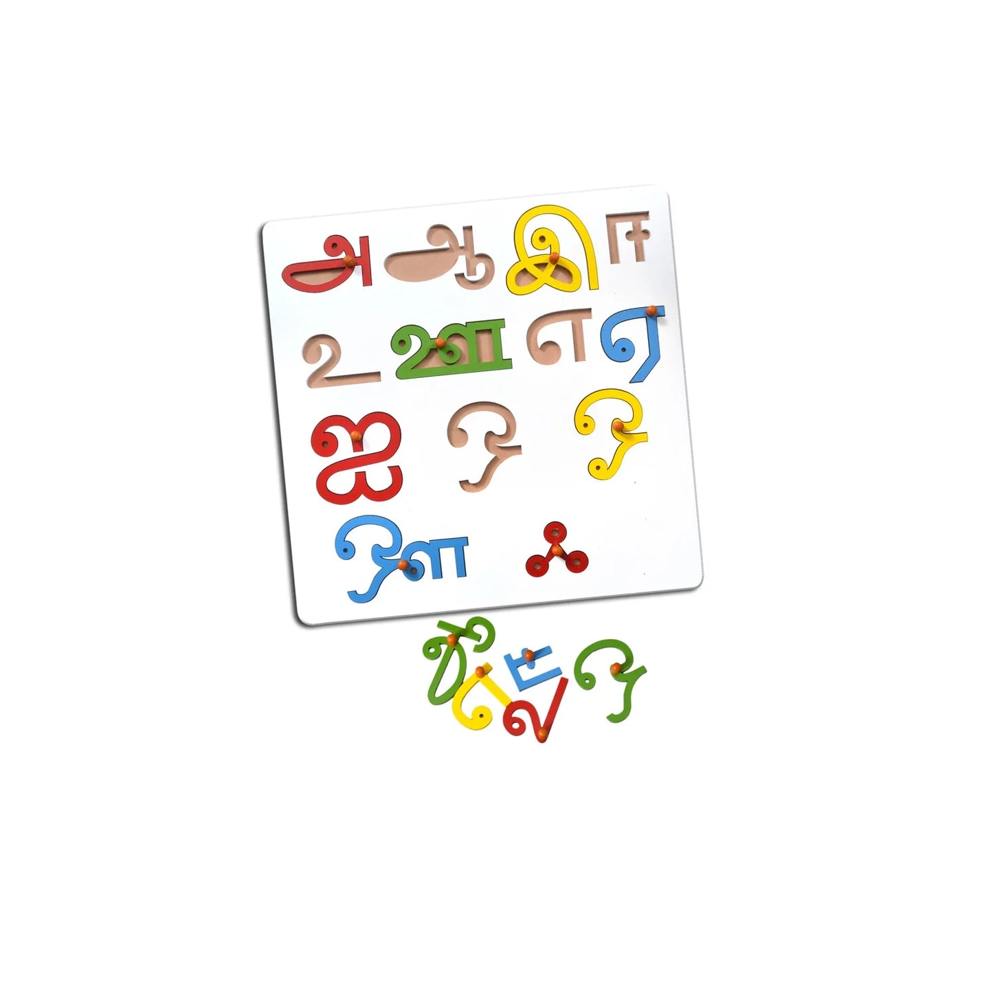 Tamil Vowels Alphabet Learning Board