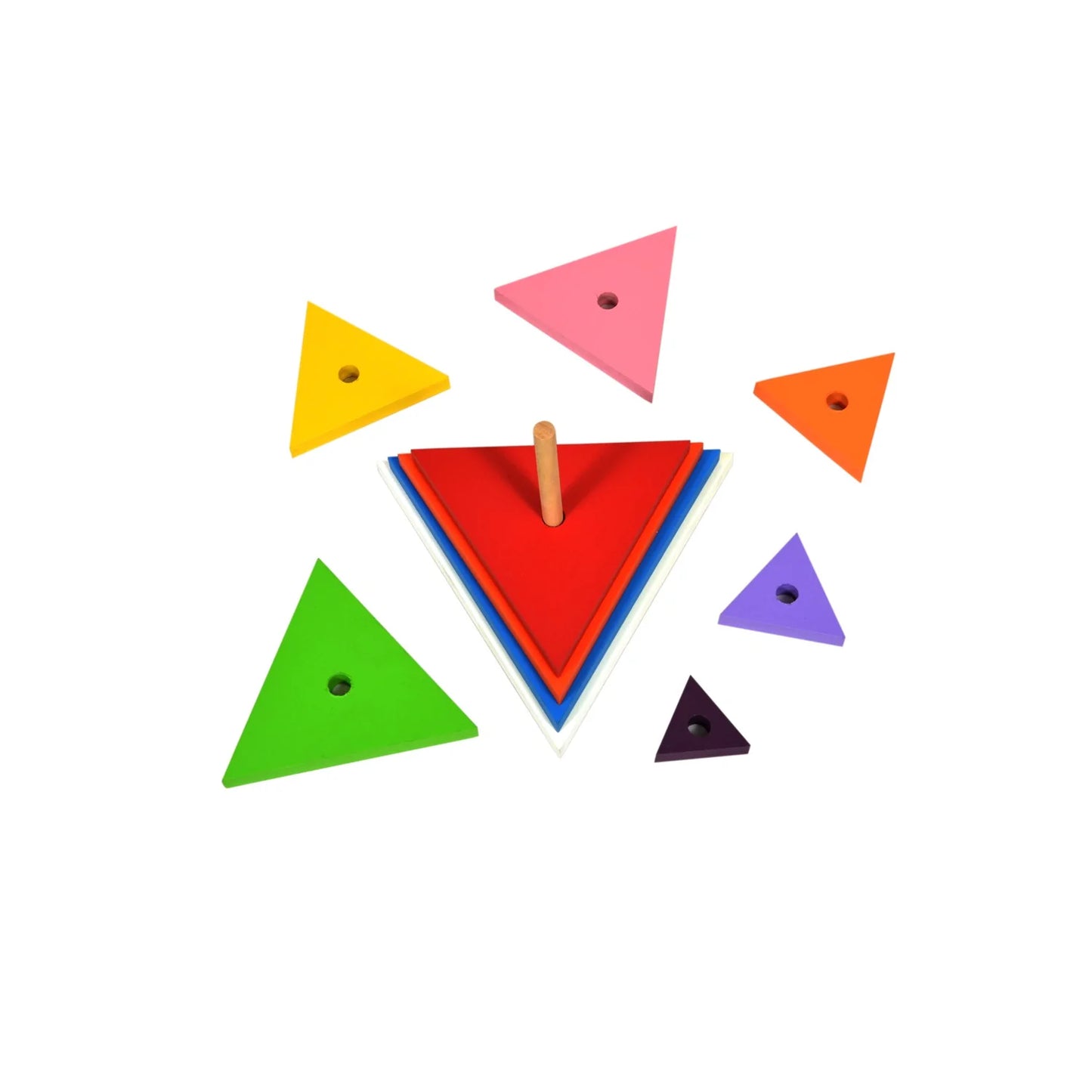 Triangle Pyramids Stacker
