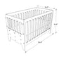Buy Large Gold Cherry Wooden Crib - Dimensions - SkilloToys.com