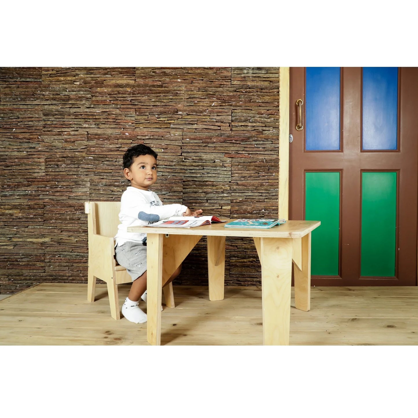 Buy Littles' Planet Montessori Wooden Arm Chair - Child Play - SkilloToys.com