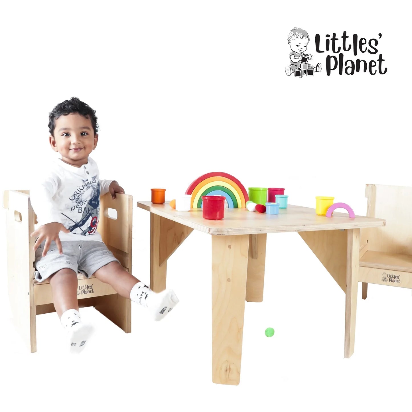 Buy Littles' Planet Montessori Wooden Table - Child Play - SkilloToys.com
