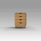 Buy Lullaby Chiffonier Wooden Storage Box - Yellow - Front View - SkilloToys.com