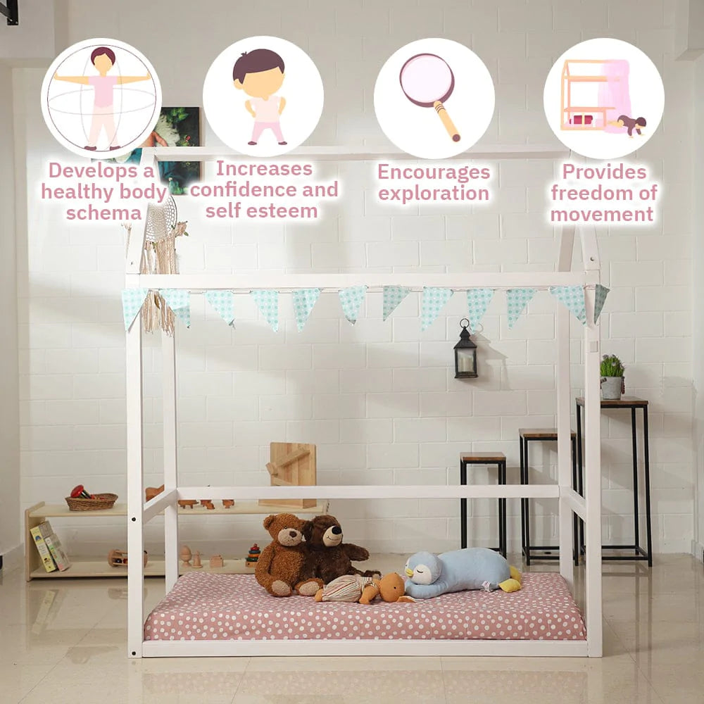 Buy Montessori Floor Bed With Mattress - SkilloToys.com