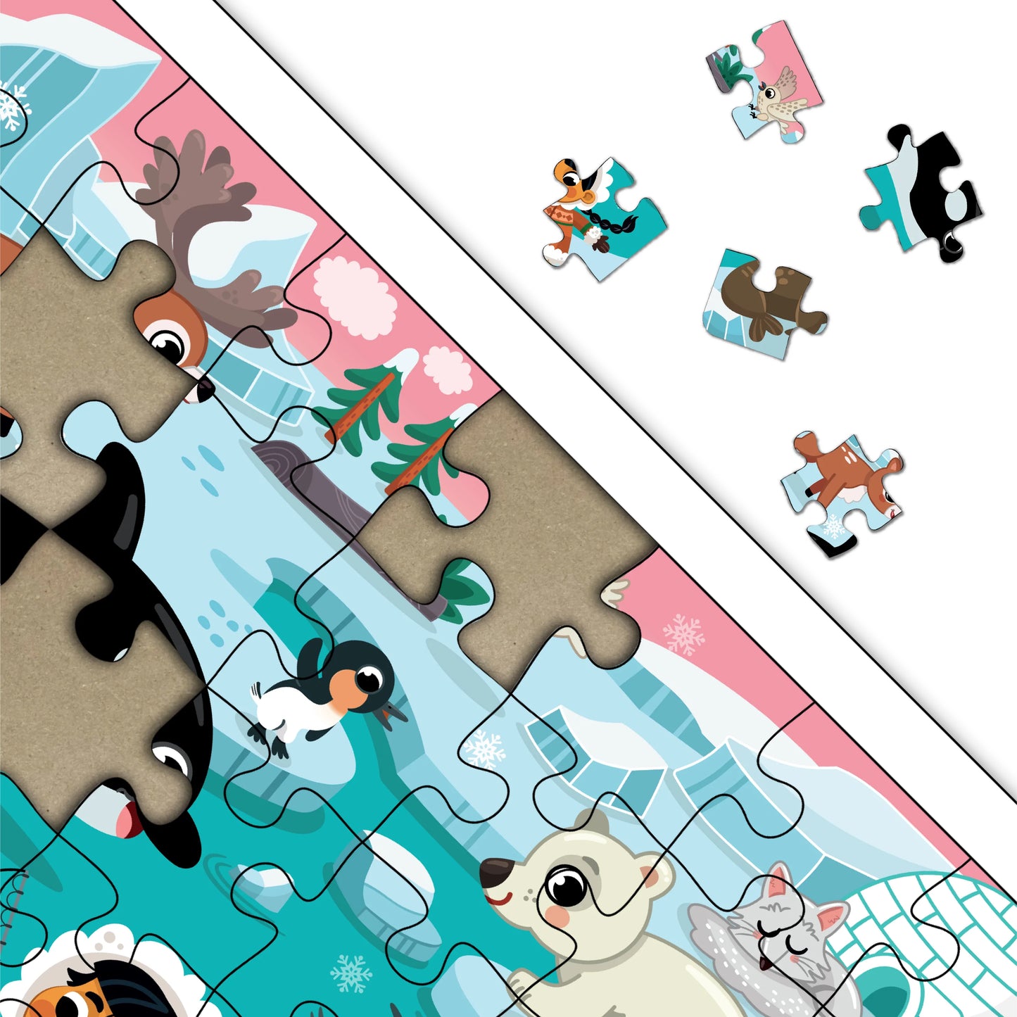 Buy Polar Adventure Jigsaw Wooden Puzzle - SkilloToys.com