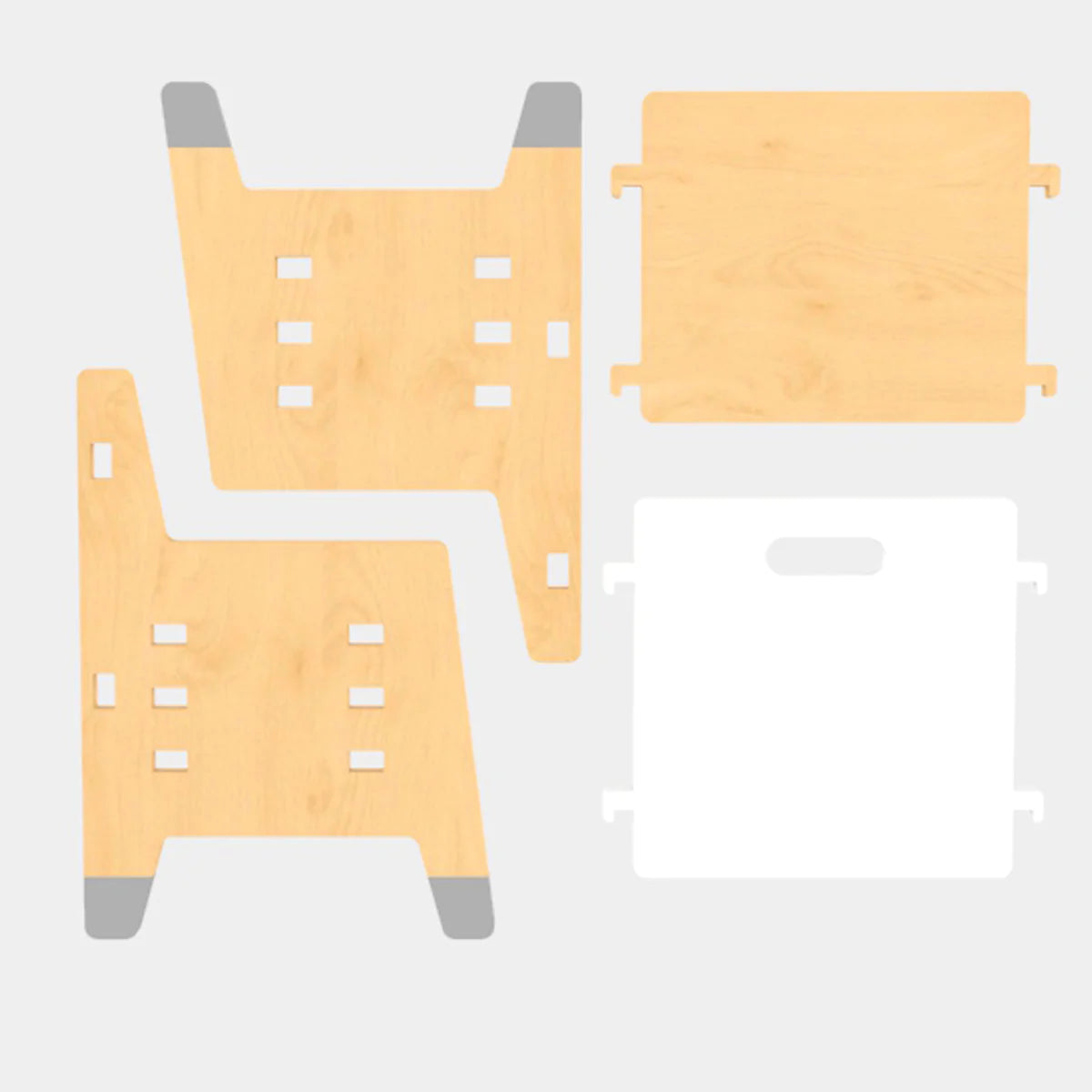 Buy Purple Mango Weaning Wooden Chair - White - Parts - SkilloToys.com