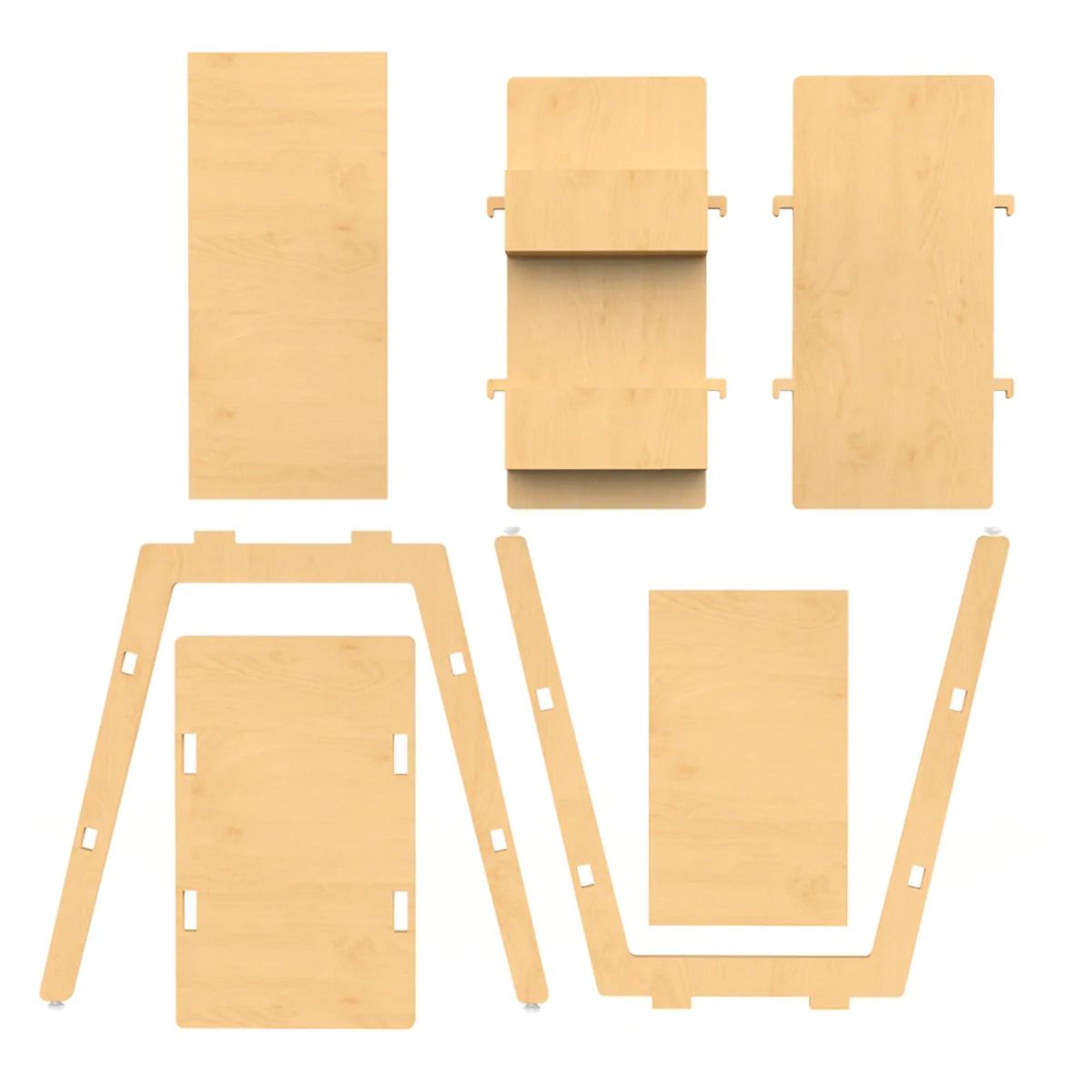 Buy Red Pear Wooden Bookshelf - Natural - Parts - SkilloToys.com