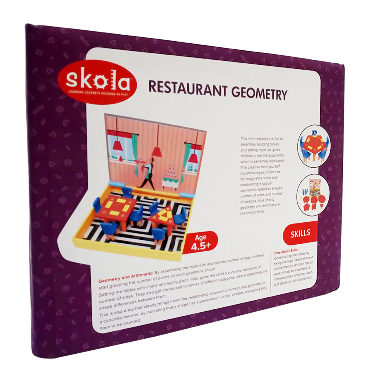 Buy Restaurant Geometry Wooden Toy - Box Set - SkilloToys.com