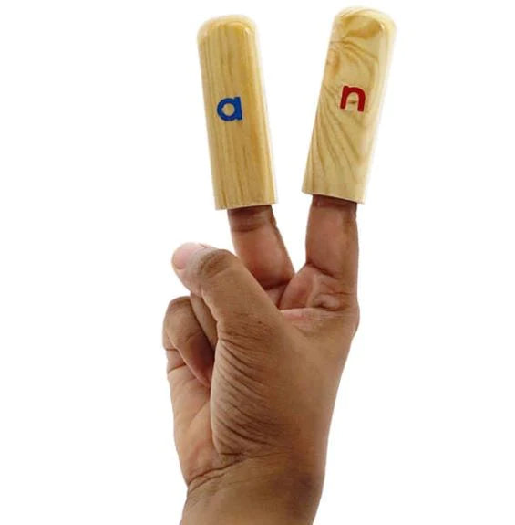 Alphabet Finger Puppets Wooden Toy