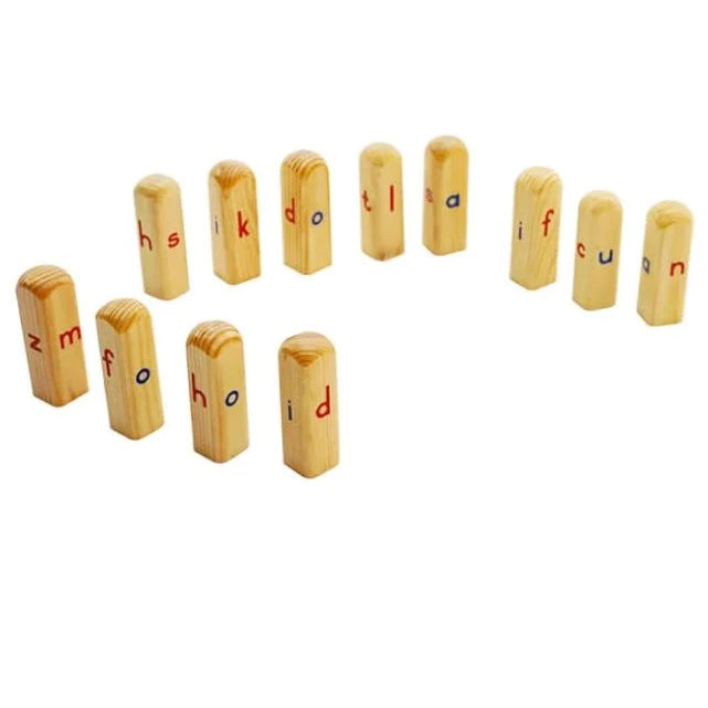 Alphabet Finger Puppets Wooden Toy