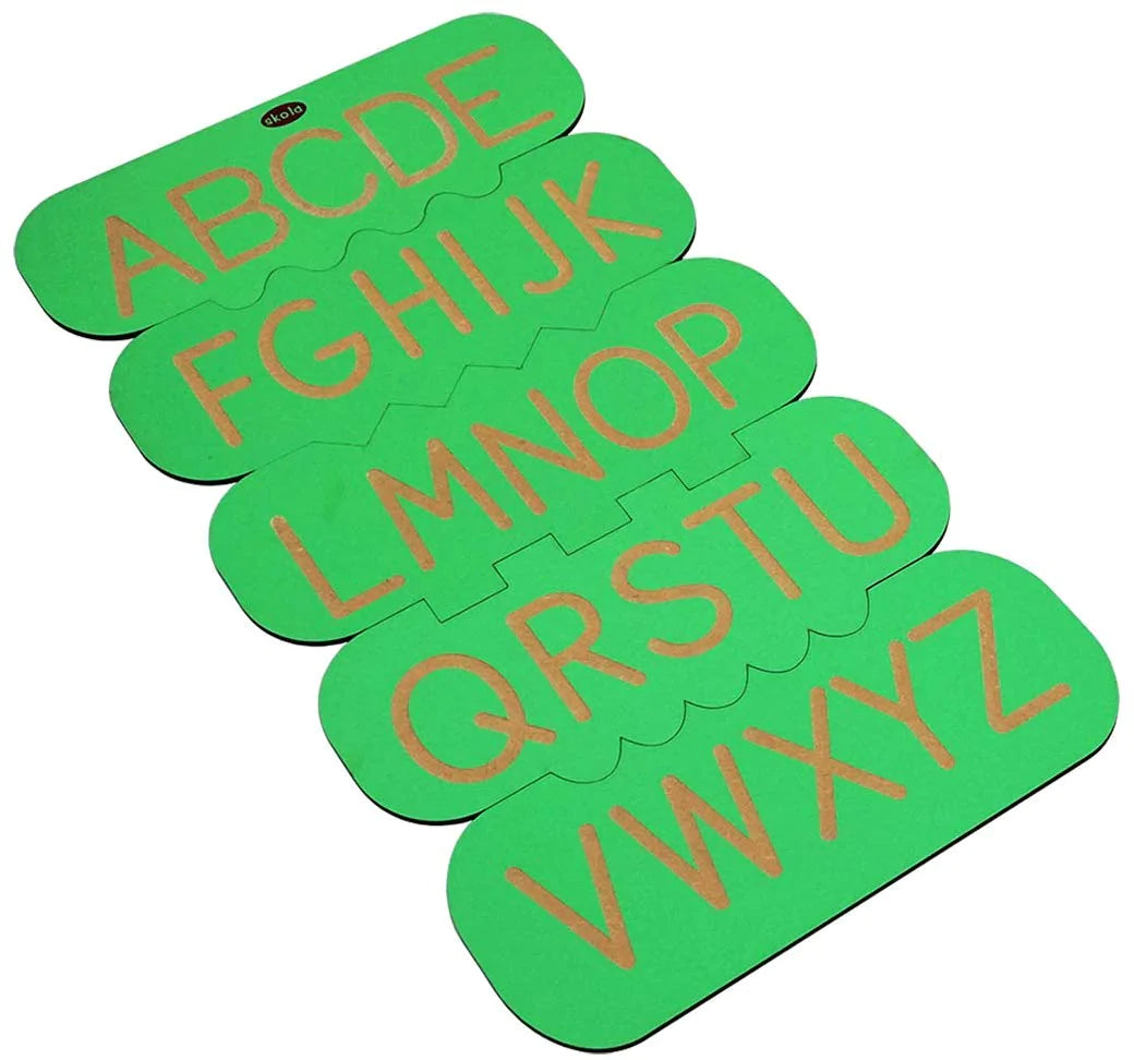 Buy Skola Alphabet Tracing Stencil Capital Wooden Toy- SkilloToys.com